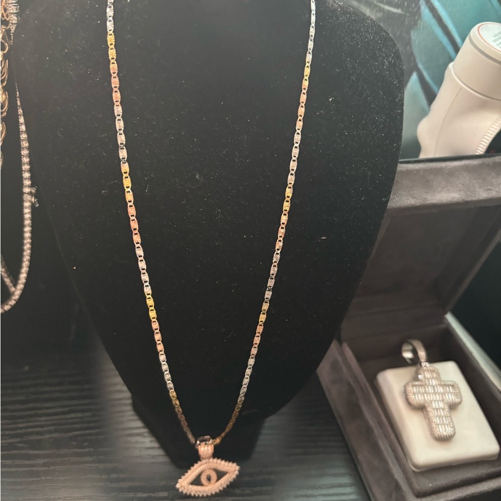 Elegant Multicolor Evil Eye Necklace